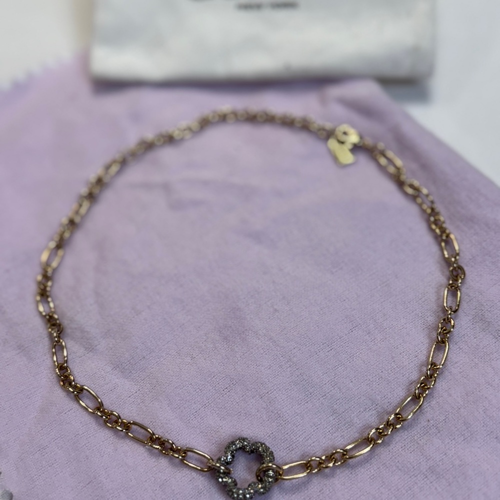 Coach Gold Chain Necklace with Silver Accent